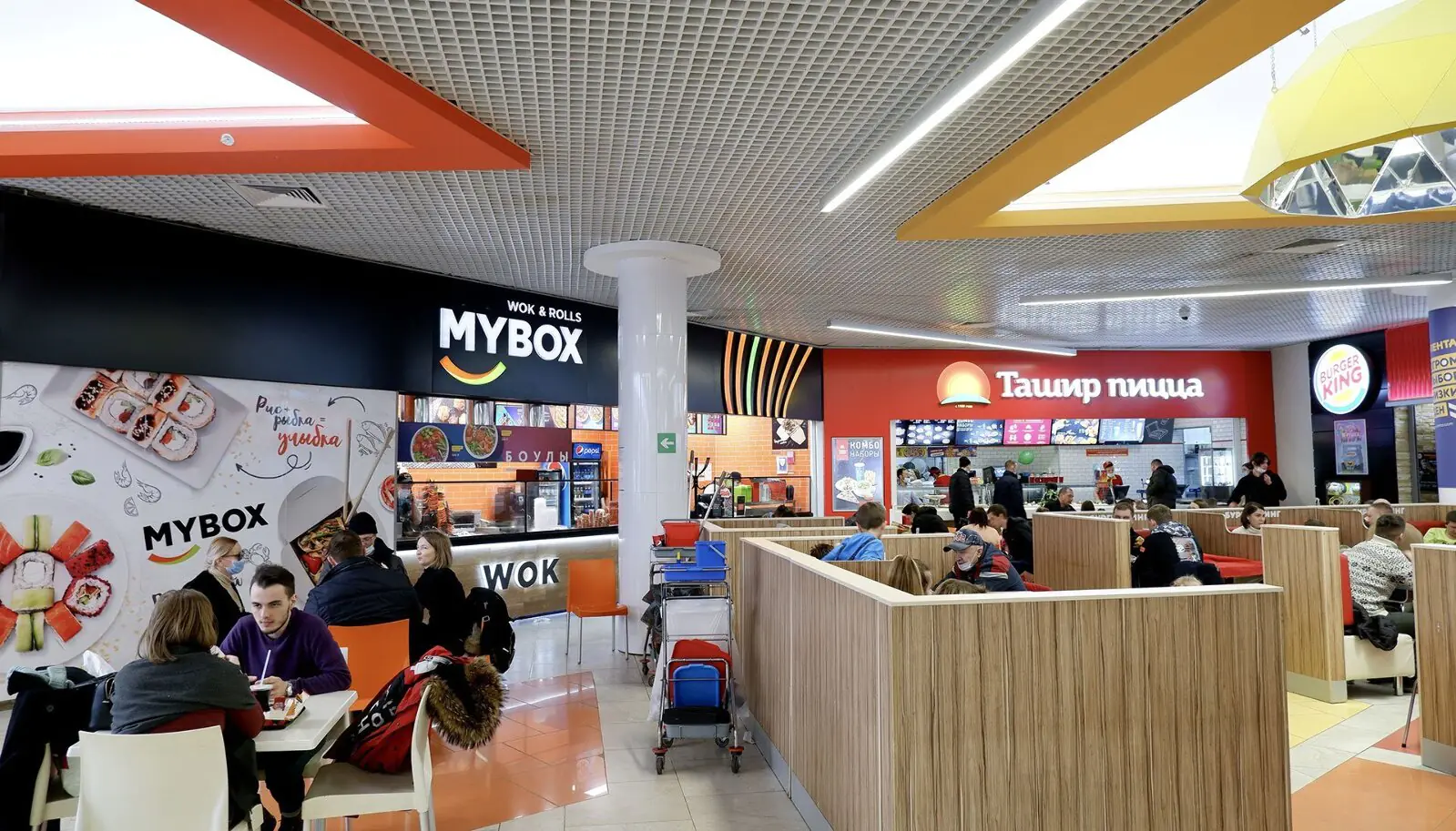 Среди конкурентов MYBOX не только рестораны с паназиатской кухней, но и такие рестораны быстрого обслуживания, как «Ташир Пицца» и Burger King