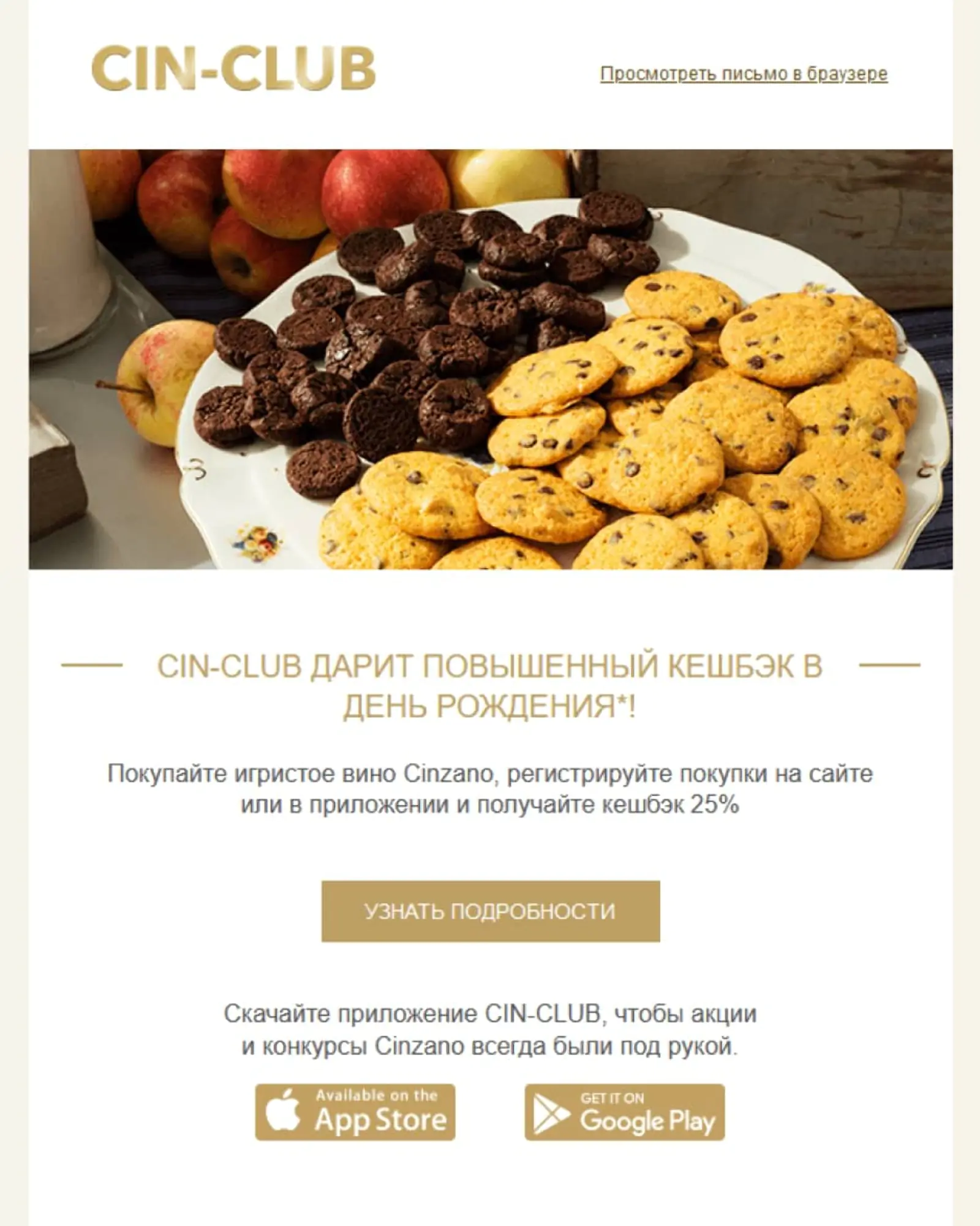 Cinzano дарит клиентам повышенный кешбэк в честь дня рождения, мотивируя на покупки