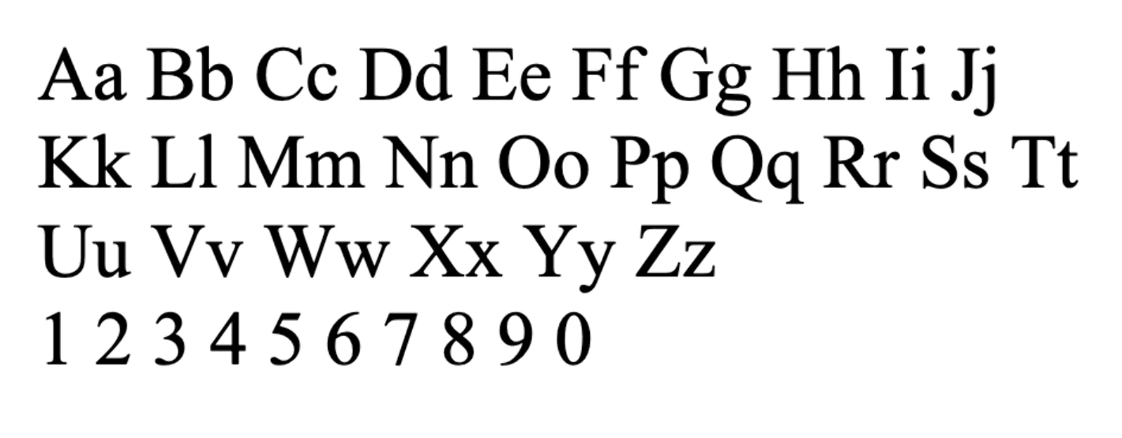 Times New Roman