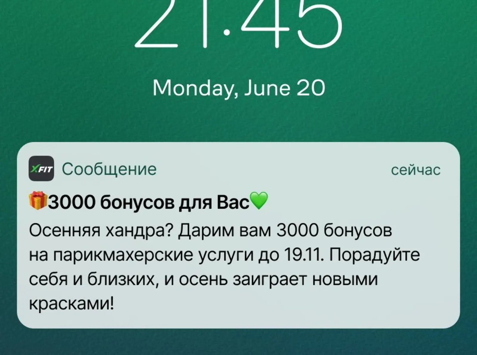 Картинка Рассылка о 3 тысячах бонусов на парикмахерские услуги. Click rate — 5,06%, конверсия в заказ — 2,02%