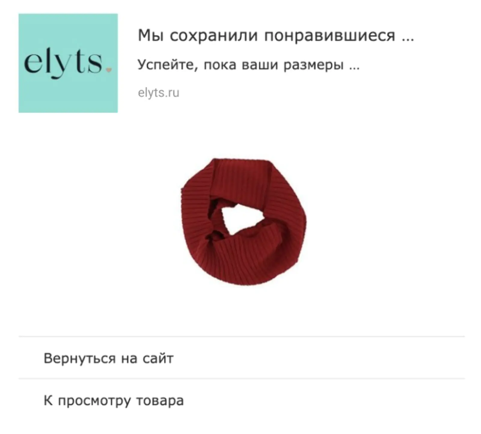 Вебпуш с иконкой сайта и крупной фотографией товара Вебпуш с иконкой сайта и крупной фотографией товара