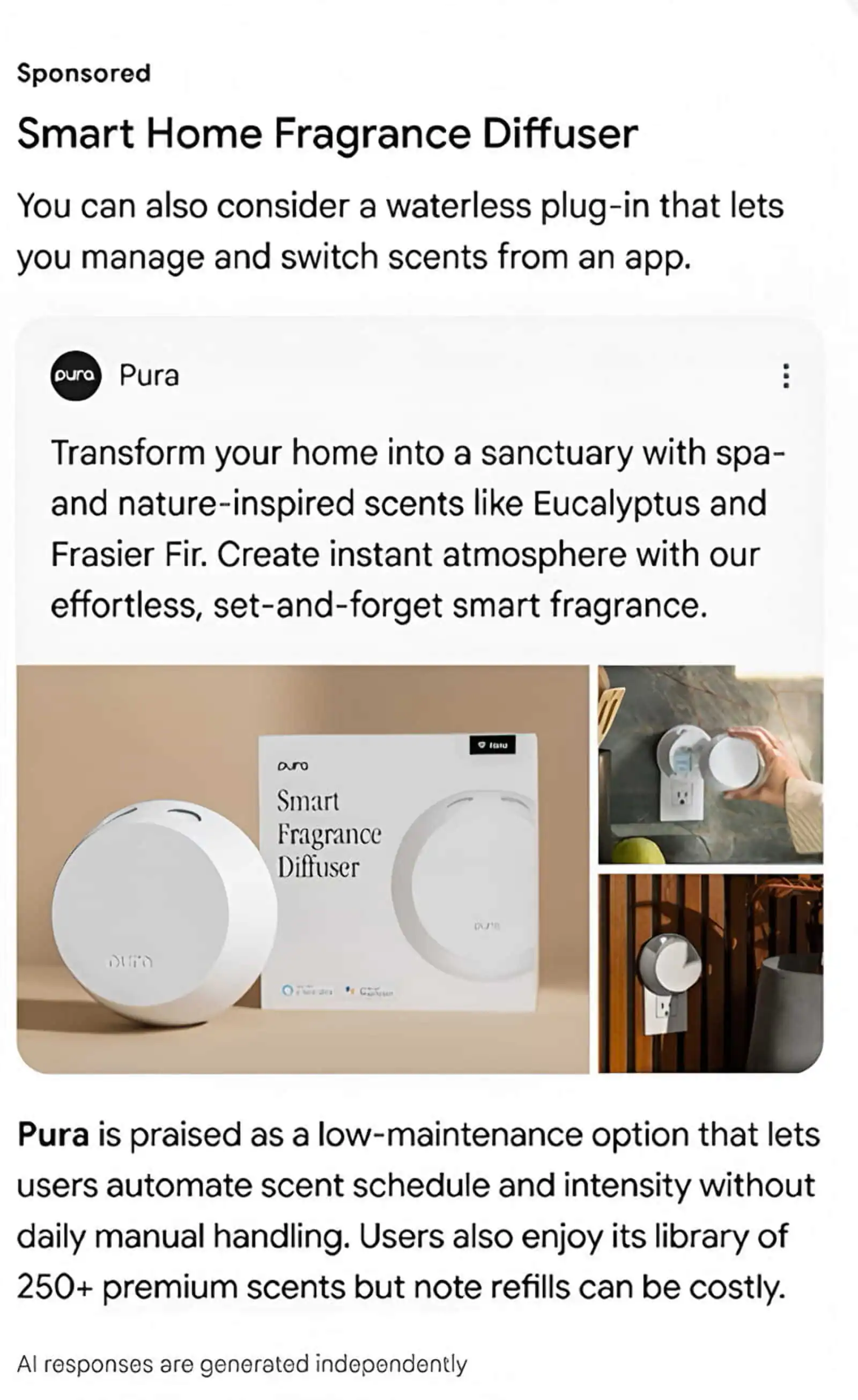 В Conversational Discovery Ads пользователю показывают рекламу с текстом, который отвечает на его вопрос