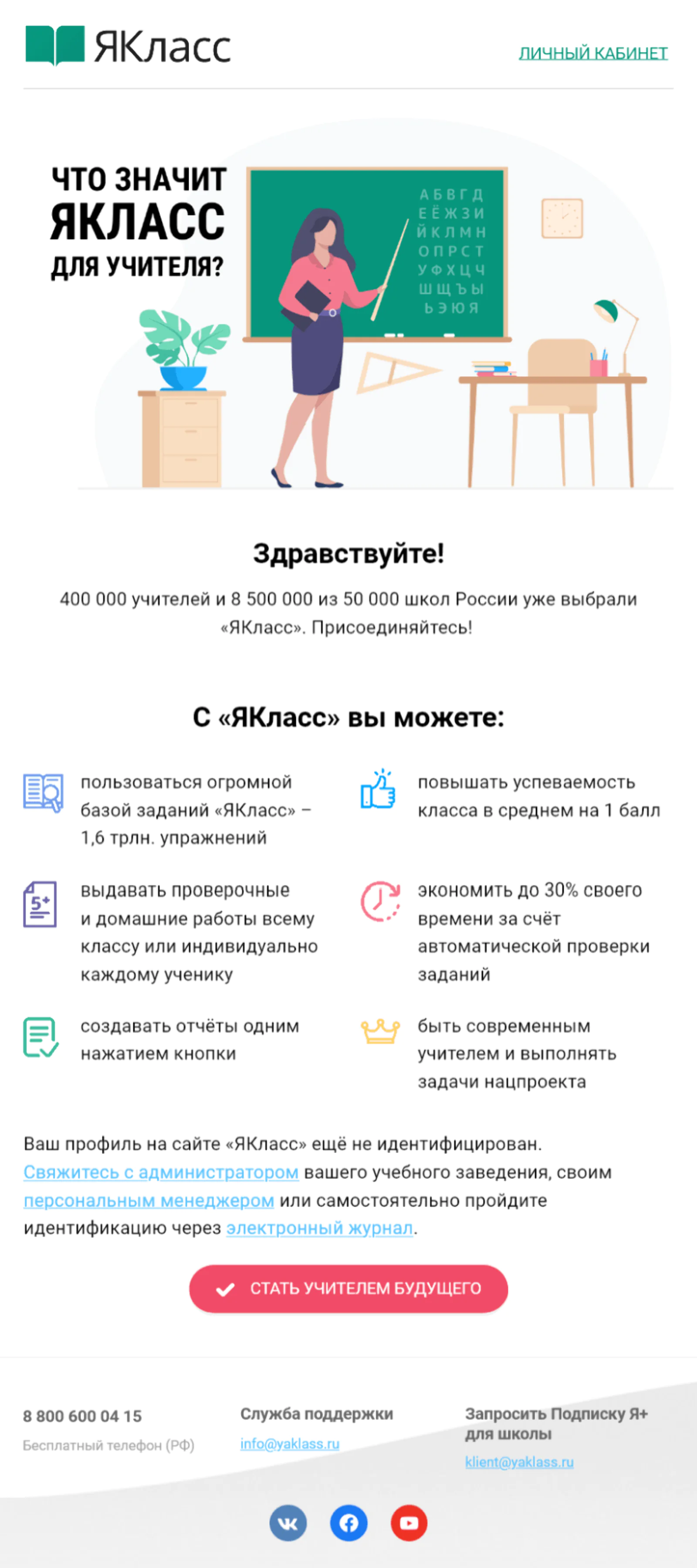 Картинка Письмо о преимуществах платформыМотивирует пройти идентификацию:Open rate 20,4%; Click rate 6,6%