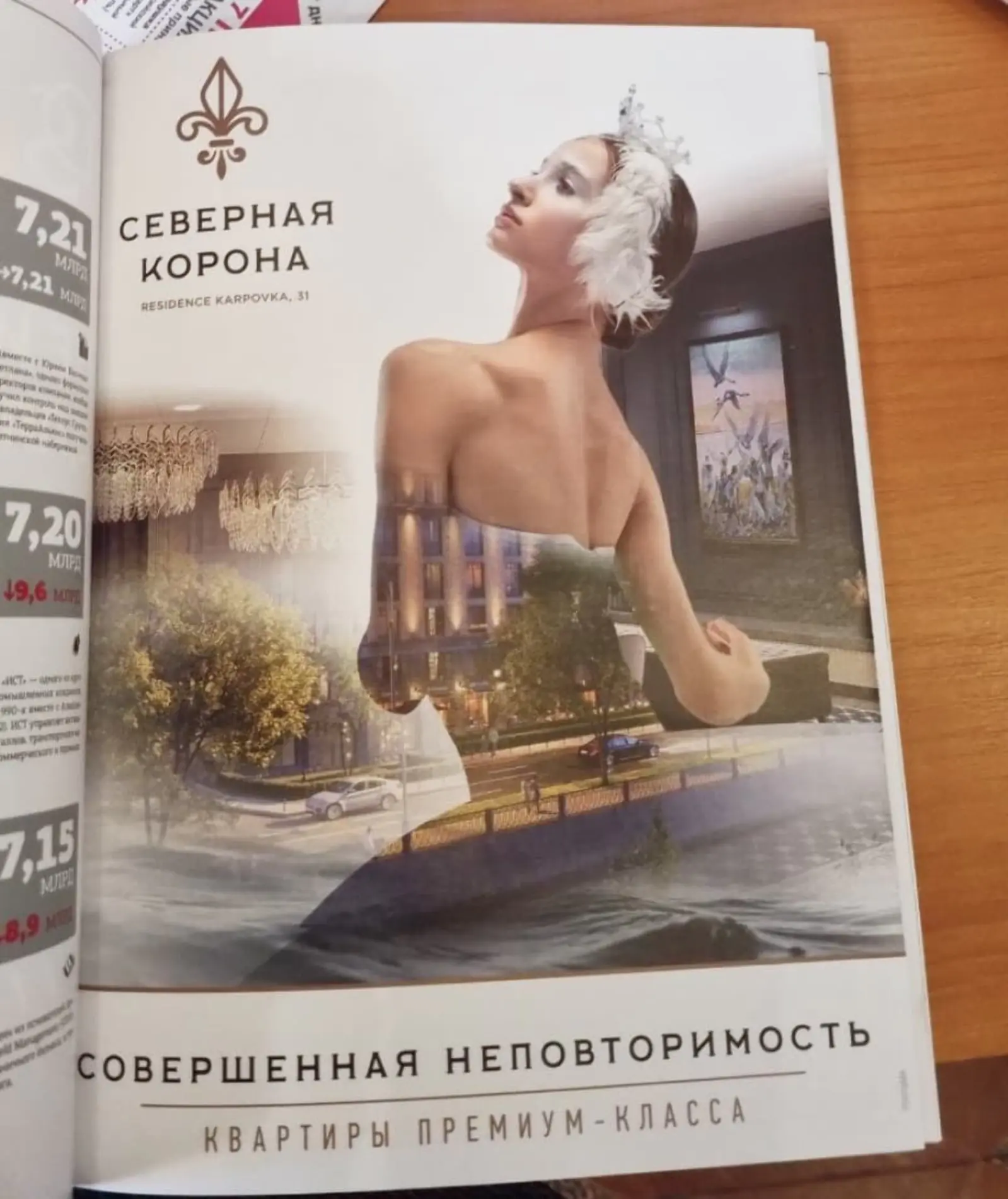 Картинка Привлекающий взгляд рекламный модуль в бизнес-журнале «Деловой Петербург»