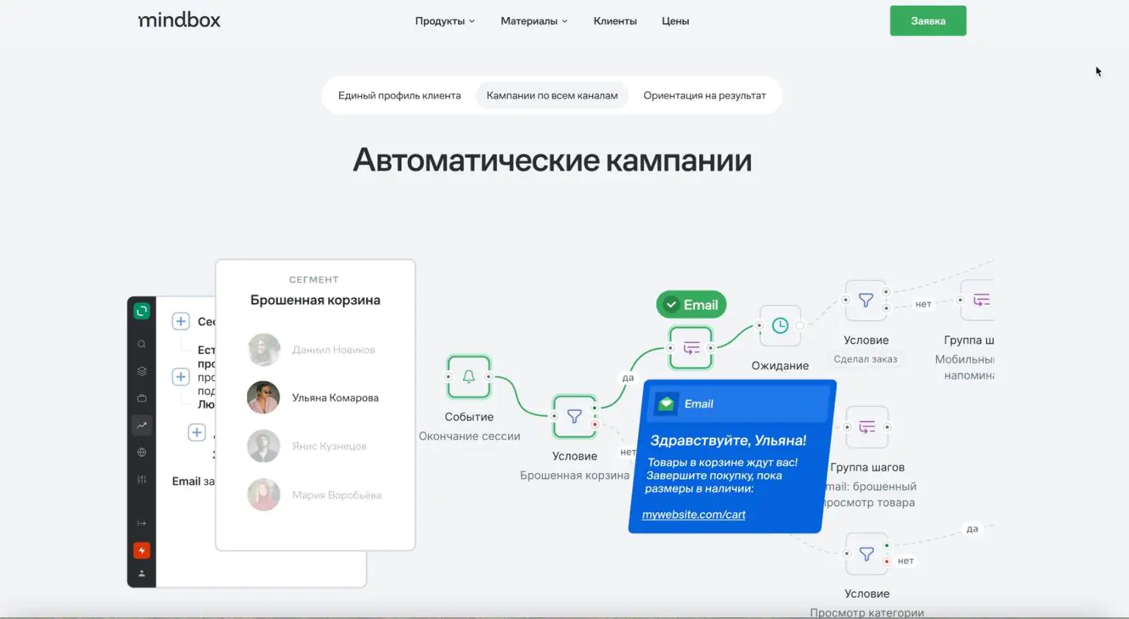 Картинка После ребрендинга на главной странице — короткий анимационный ролик, который отражает суть платформы